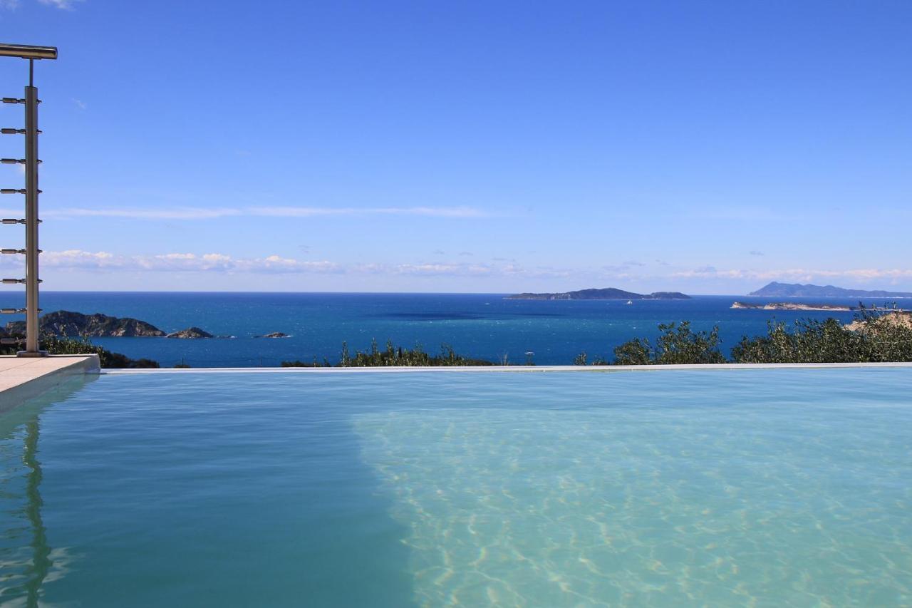 Sunset Sea View Villa 3 Agios Georgios Pagon Exteriör bild